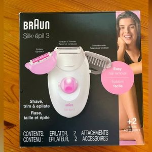 Braun Silk-epil 3-270 2-in-1 Women's Epilator + 2 Extra Accessories